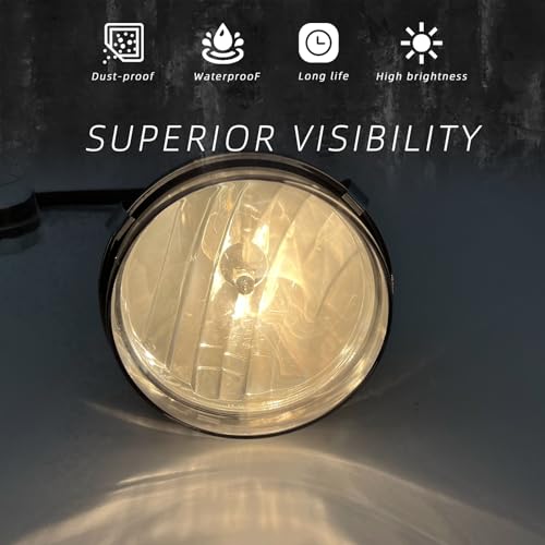Boxlight Fog Lights Compatible with 2007-2013 GMC Sierra 1500/2007-2014 Sierra 2500 3500 (Not Fit Classic Models) 1 Pair Fog Lamps With 880 12V 27W Bulbs, GC-308-BOXLIGHT - Image 2