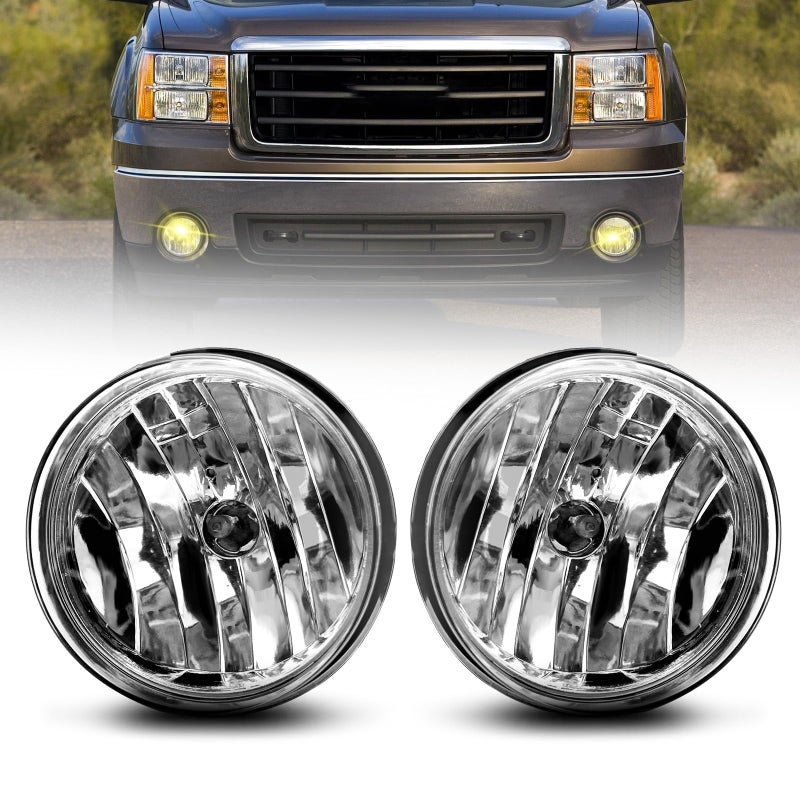 Boxlight Fog Lights Compatible with 2007-2013 GMC Sierra 1500/2007-2014 Sierra 2500 3500 (Not Fit Classic Models) 1 Pair Fog Lamps With 880 12V 27W Bulbs, GC-308-BOXLIGHT - Image 5