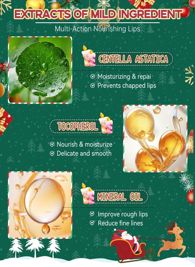 LYSdefeu Lip Balm Kit-3Pcs Lip Care Moisturizer,Hydrating Lip Repair Sticks for Dry Cracked Lip,Vegan & Cruelty-Free Lip Gloss Lip Products, Christmas Stocking Stuffers Lip Treatment Gift Set for Women Men - Image 4