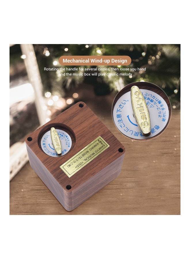 نيبمينينت Wooden Music Box Minimalism cube Musical (Melody: Kimiwo Nosete) - Image 5