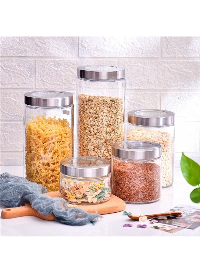 Scybe Glass Sealed Jar, Sealed Jar For Dried Fruits Snacks Storage Glass Jar Seasoning Jar Naji 500ml 2-pack - Image 3