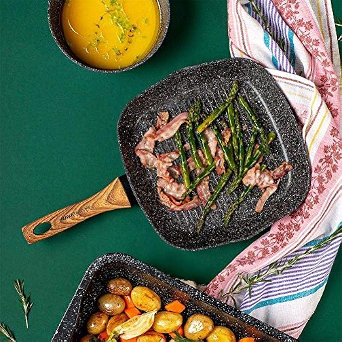 NAVA Grill Pan Nature With Nonstick Stone Coating 28X28Cm - Image 4