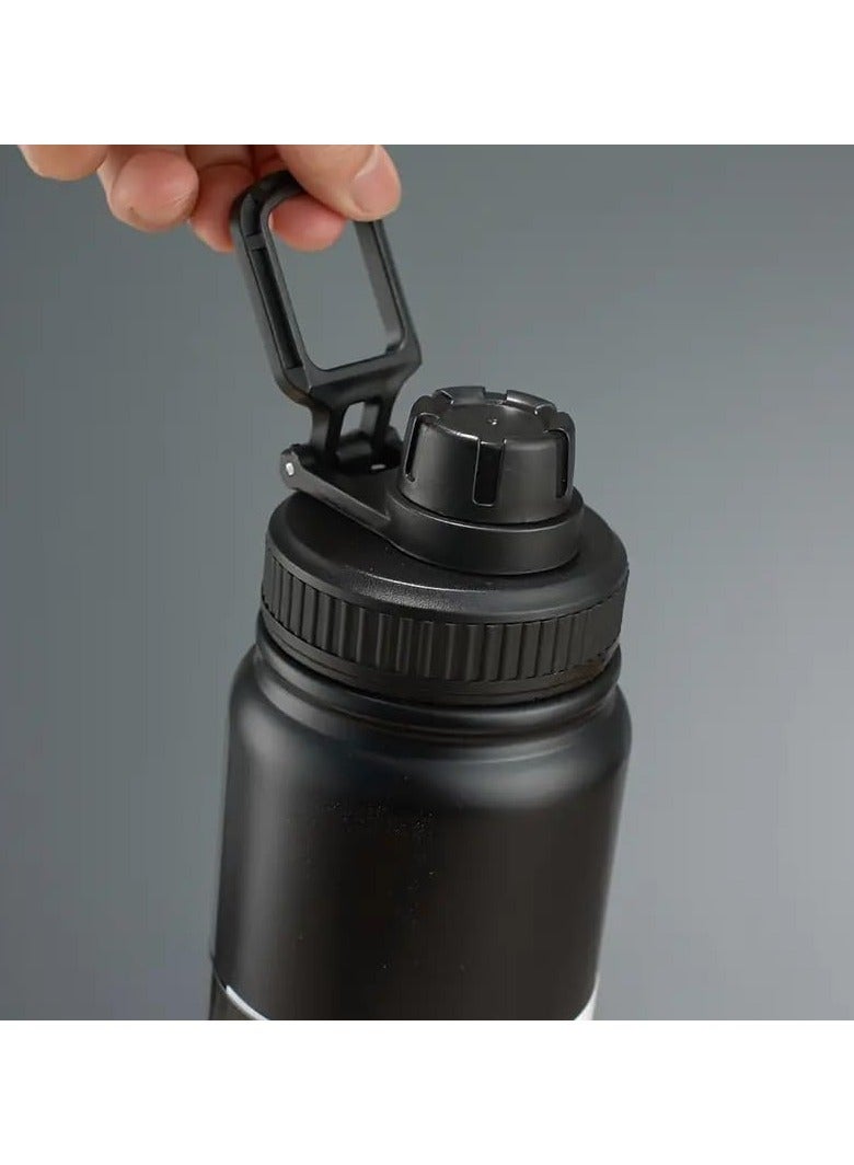 QSHOP 1000ml Stainless Steel Vacuum Insulated Thermal Bottle, Leakproof BPA Free Sports Water Bottle for Coffee Tea Travel to Keep Drinks Hot or Cold - Image 3