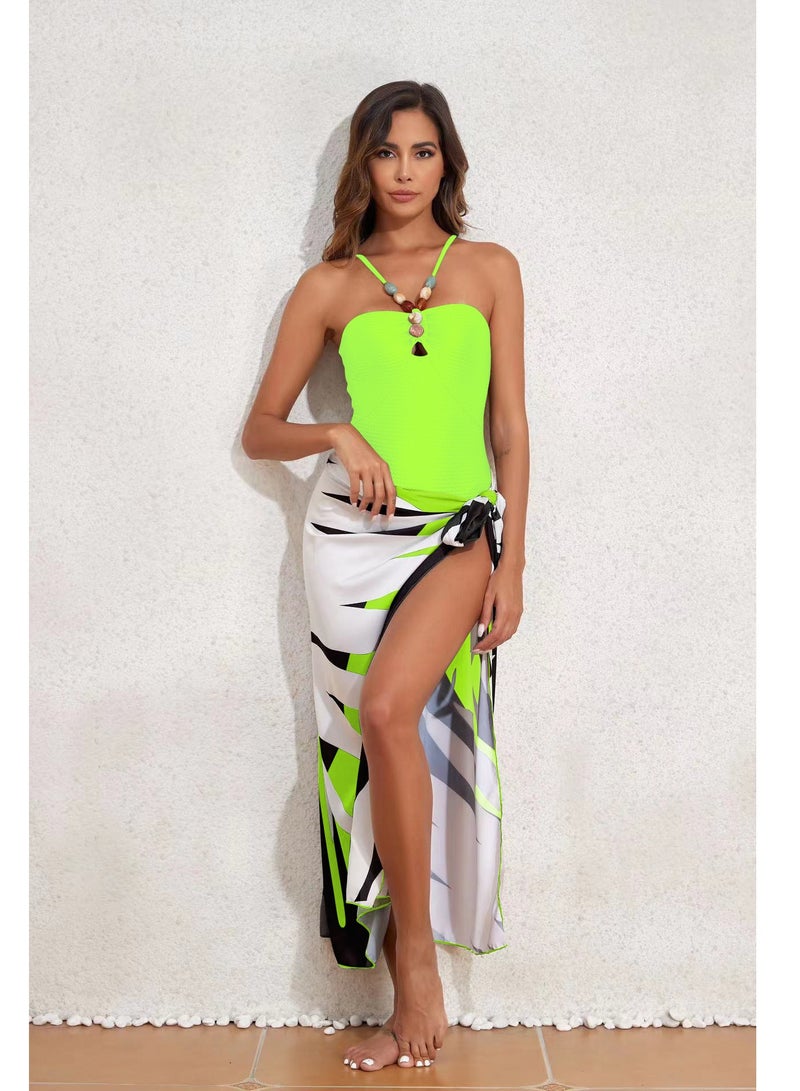 Y&D 2 Pice Summer swimsuit cover up women halter  set swimming suit women swimwear - Image 1