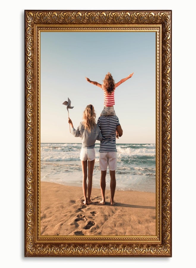 فيكتور إطار صور VictoR مقاس 8.5 × 11 بوصة، لون بني ذهبي، من مجموعة روبنز - إطارات صور مقاس 8.5 × 11 بوصة - مع زجاج أكريليك مقاوم للكسر - عتيق - بني 8.5 × 11 بوصة - للتعليق فقط - Image 4