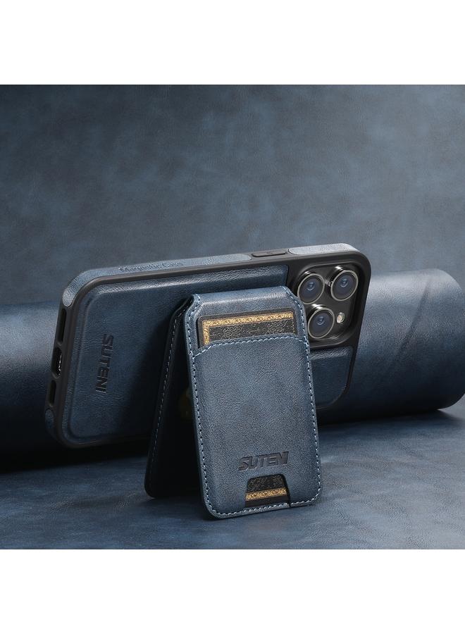 سوتين جراب لهاتف iPhone 14 Pro Max M2 Oil Wax MagSafe حقيبة بطاقات أفقية - Image 2