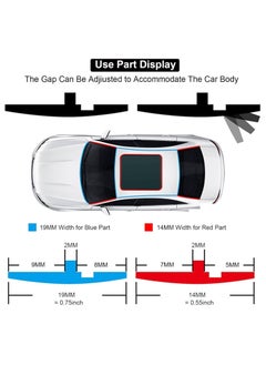 RATSAW Car Weather Stripping, 19mm Car Sunroof Seal, Windshield Weather Seal Rubber Stripping Trim Weatherstrip Adhesive T Shape Sunroof Cover Leak Sound Proofing  - Image 2