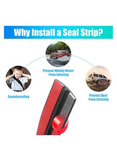 RATSAW Car Weather Stripping, 19mm Car Sunroof Seal, Windshield Weather Seal Rubber Stripping Trim Weatherstrip Adhesive T Shape Sunroof Cover Leak Sound Proofing  - Image 4