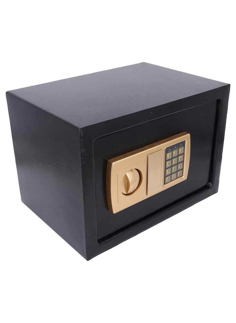ALMUFARREJ Mini Electronic Deluxe Digital Security Safe Box With Electronic Keypad Lock and Physical Key For Home Office Hotel Jewelry Passport Watches Cash Storage  - Image 3