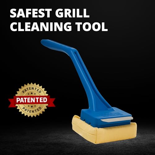 Grill Rescue BBQ Replaceable Scraper Cleaning Head, Bristle Free - Safe, Durable and Unique Scraper Tools for Cast Iron or Stainless-Steel Grates, Barbecue Cleaner (GB3000) - Image 2