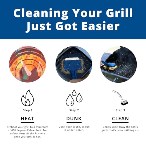 Grill Rescue BBQ Replaceable Scraper Cleaning Head, Bristle Free - Safe, Durable and Unique Scraper Tools for Cast Iron or Stainless-Steel Grates, Barbecue Cleaner (GB3000) - Image 5