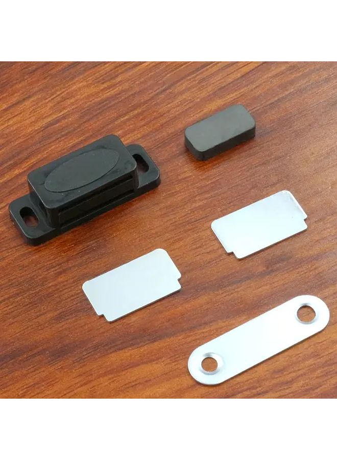12pcs Black Heavy Duty Magnetic Cabinet Door Clips ABS No Screw Mounting - Image 3