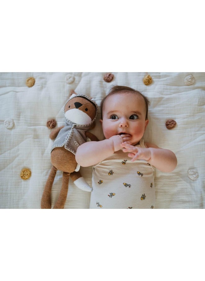 Crane BABY Handmade Plush Toy Frankie Fox Ezra Collection - Brown  - Image 4