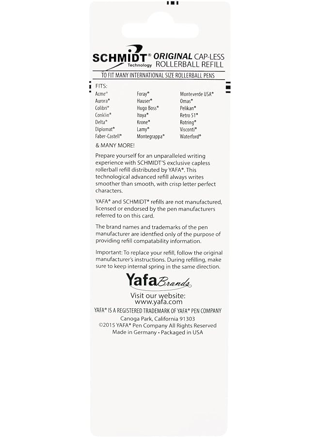 شميت 8126 قلم حبر جاف طويل بدون غطاء برأس رفيع 0.6 مم أسود عبوة من قطعتين Sc58123 - Image 2