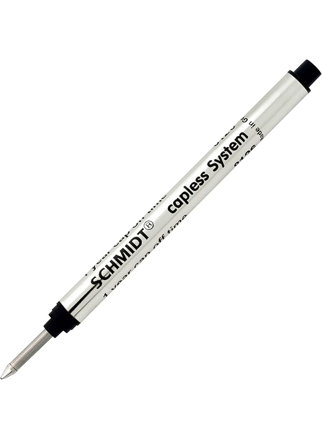 شميت 8126 قلم حبر جاف طويل بدون غطاء برأس رفيع 0.6 مم أسود عبوة من قطعتين Sc58123 - Image 3