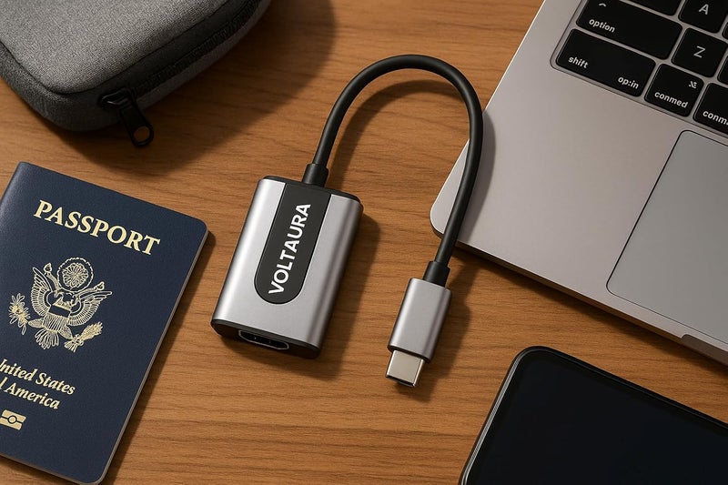 VOLTAURA 4K@30Hz Type-C to HDMI Adapter, High-Speed USB-C to HDMI Converter for Ultra HD Video & Audio Output, Compatible with Laptops, Tablets, Smartphones, and More - Image 5