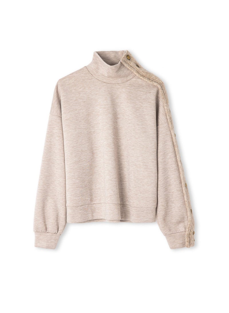 Ipekyol Mixed High Neck Sweatshirt - Image 3
