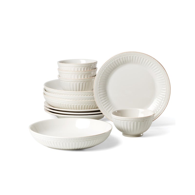 LENOX طقم أدوات المائدة لينكس 897388 فرنسي بيرل غروف 12 قطعة - Image 1
