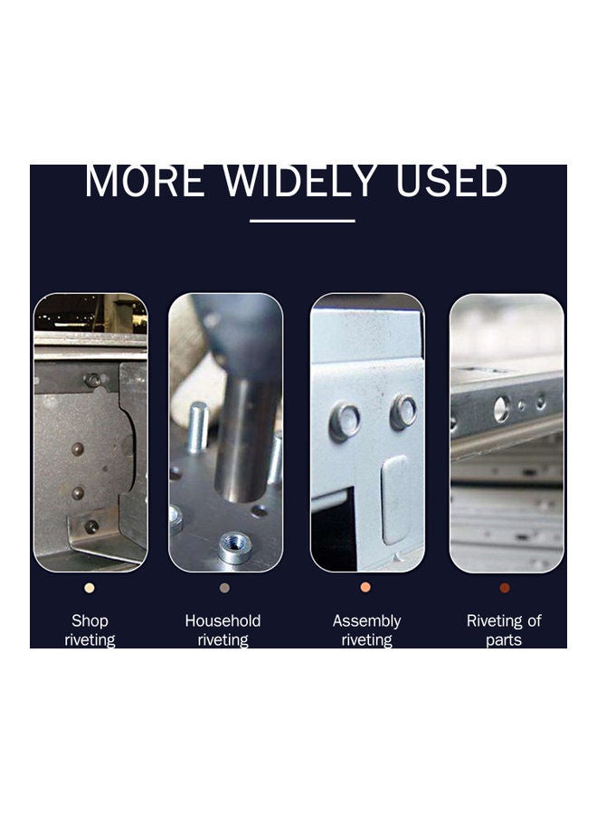 Loquat 86-Piece Rivet Nut Tool Kit Set With Storage Box Blue/Black/Silver - Image 5