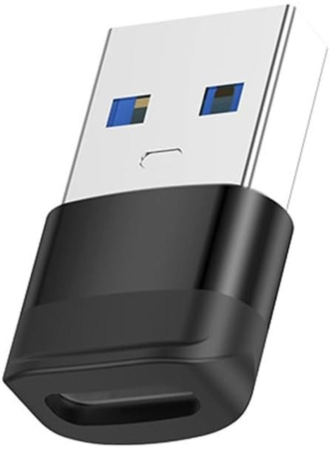 Black USB C Female to USB 3 0 Male Adapter for Fast Charging and Data Transfer - Image 2