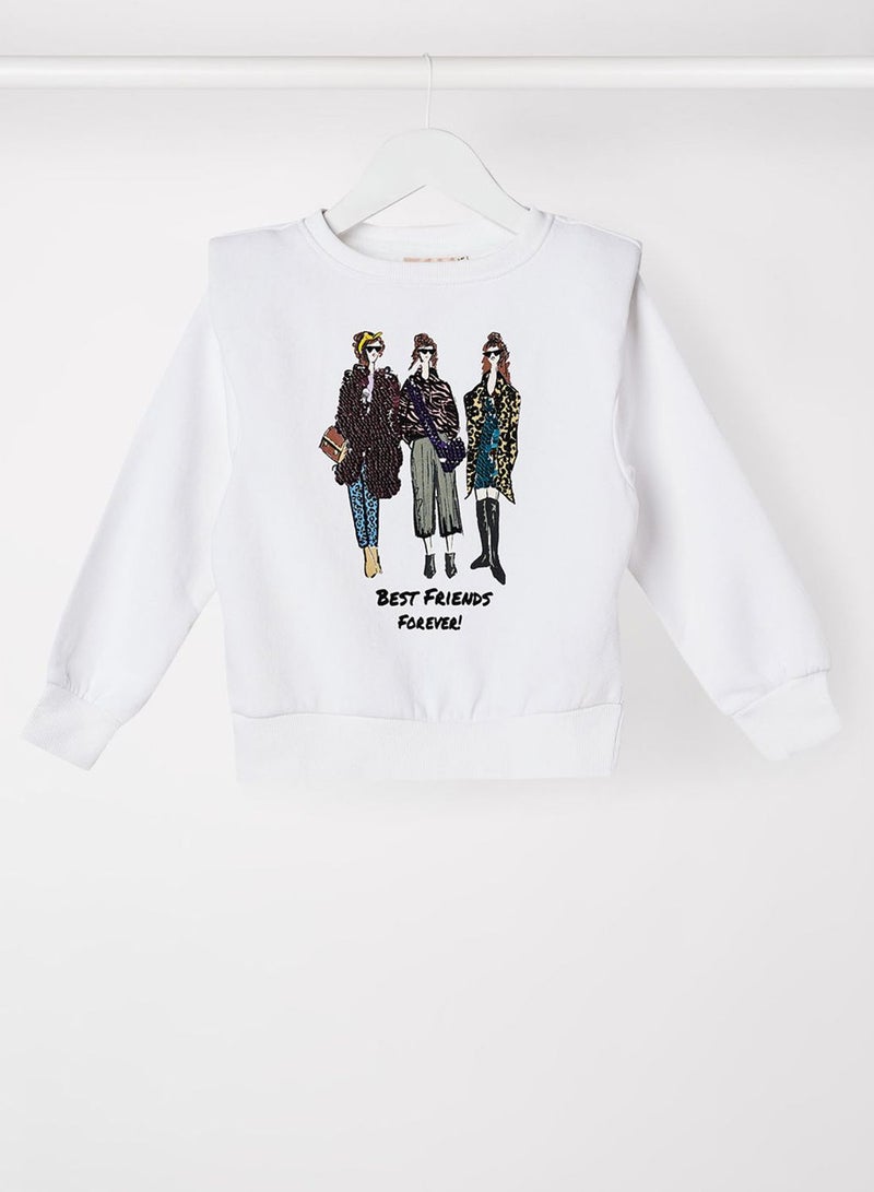 ONLY Kids Extended Shoulder Sweatshirt  - Image 1