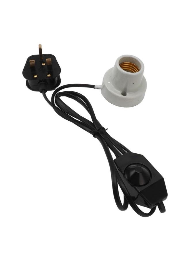 NIBEMINENT Reptile Ceramic Heat Lamp Holder Professional E27 Socket Reptile Heat Light Fixture Holder for Lizard Turtle Tortoise UK Plug 250V  - Image 2