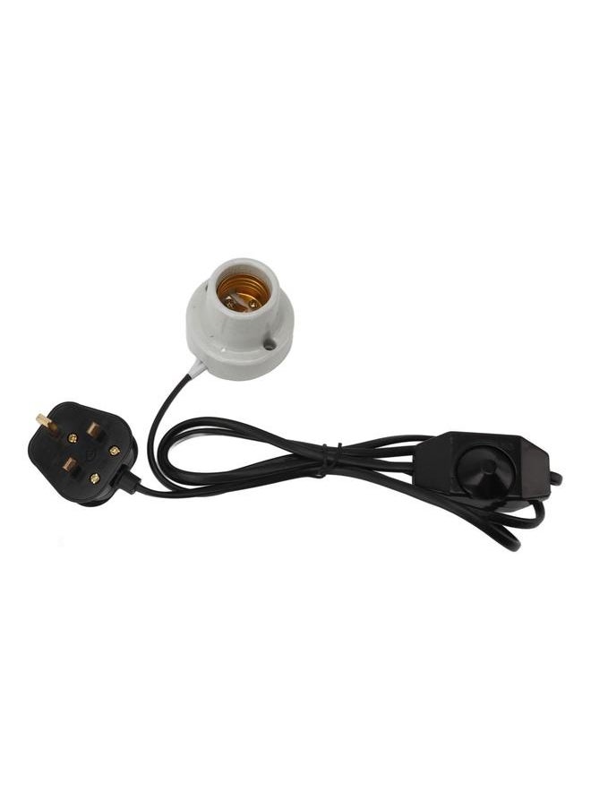 NIBEMINENT Reptile Ceramic Heat Lamp Holder Professional E27 Socket Reptile Heat Light Fixture Holder for Lizard Turtle Tortoise UK Plug 250V  - Image 4