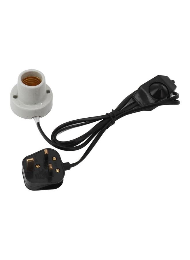 NIBEMINENT Reptile Ceramic Heat Lamp Holder Professional E27 Socket Reptile Heat Light Fixture Holder for Lizard Turtle Tortoise UK Plug 250V  - Image 1