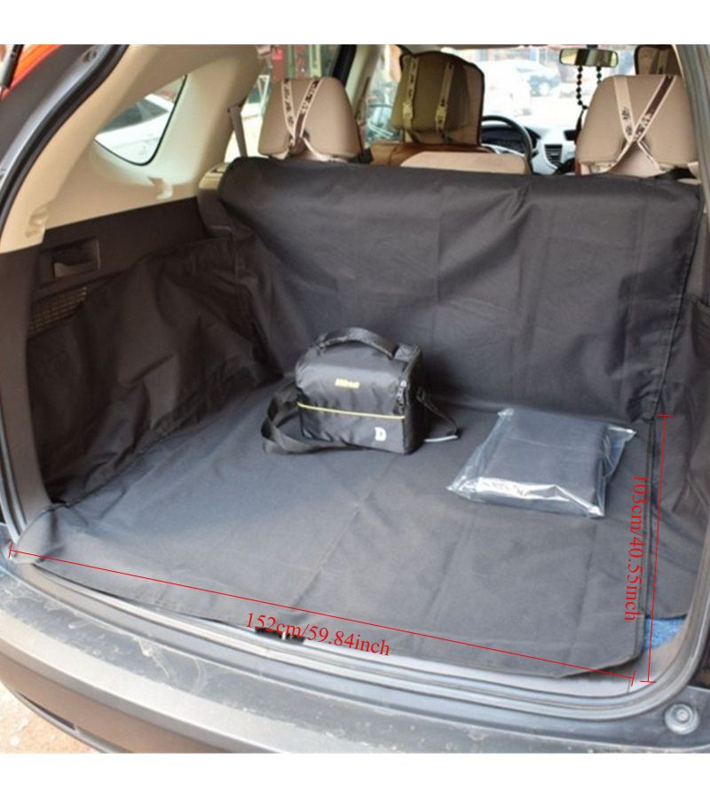 Black Trunk Mat Universal Anti Dirty Car Pet Cushion For SUV - Image 2