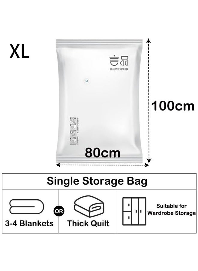 Generic 6Pcs Vacuum Storage Bags with Electric Pump Space Saver Sealer Compression Bags for Comforter and Blankets Jumbo Vacuum Seal Bags for Clothing Bedding Blankets Comforters Pillows (XL)  - Image 4