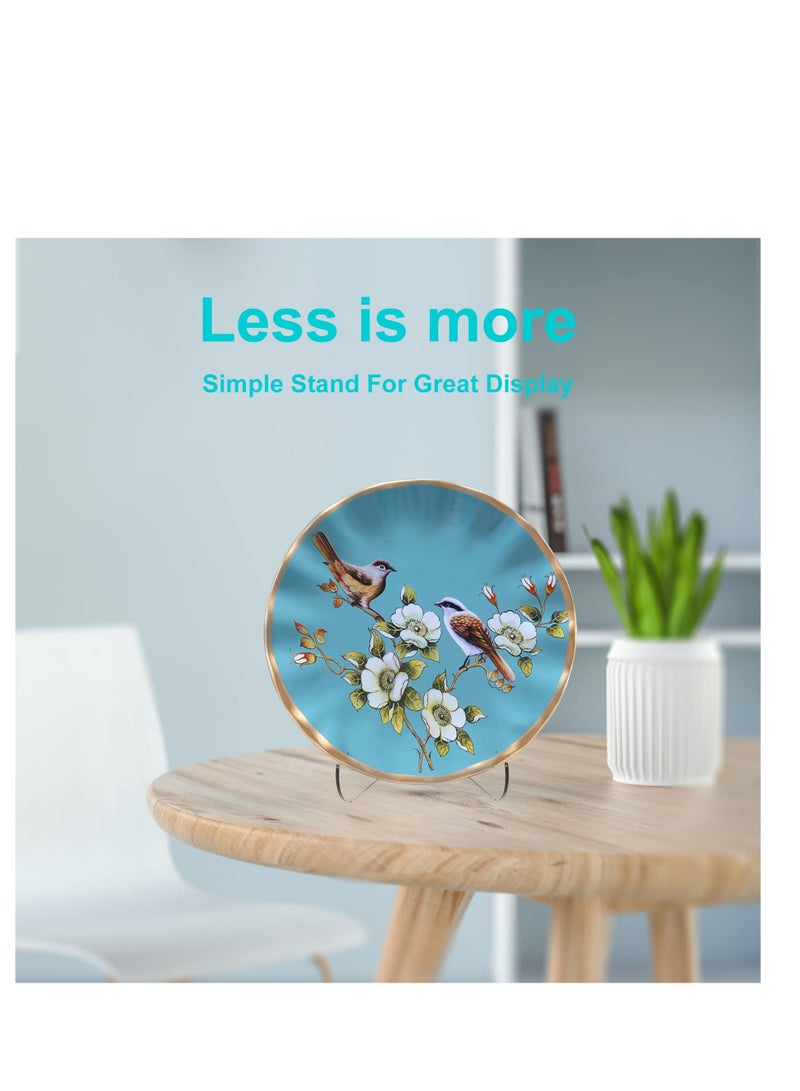 SYOSI حامل لوح أكريليك بزاوية 60 درجة، 3 بوصة 2 قطعة حامل عرض أكريليك شفاف، حامل جهاز لوحي شفاف للعرض، 3" ارتفاع x 3.125" عرض x 2.5" عمق (4 عبوة) - Image 5