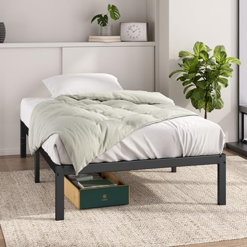 ZINUS 14 Inch Elias Metal Platform Bed Frame Steel Support No Box Spring Needed Easy Assembly Twin