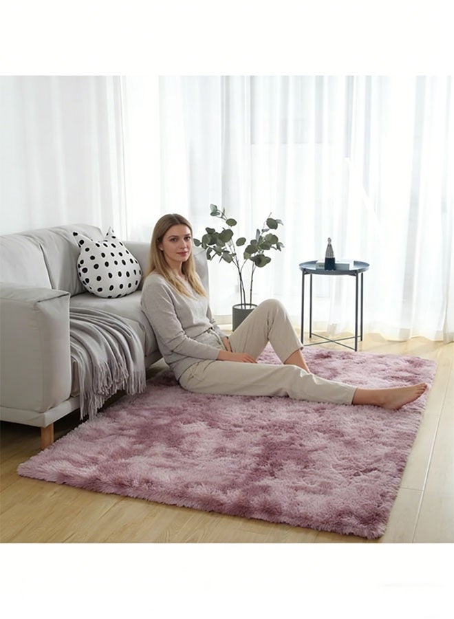 Soft Touch Area Rug 160*200cm Bedroom Anti-Skid Yoga Carpet Rugs Fluffy Motley Tie-dye Carpets Pink Living Room Bedroom Decorative Rugs - Image 2