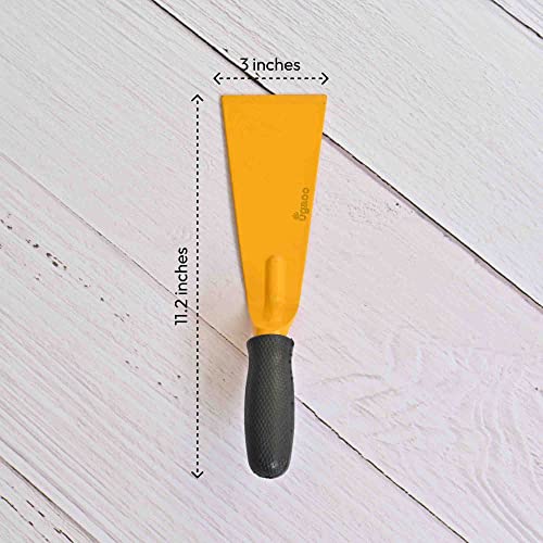 UGAOO Durable Gardening Hand Tool Kit for Gardening- 3 Pcs (Cultivator, Trowel,Bent Scraper -3 Inch Blade) - Image 3