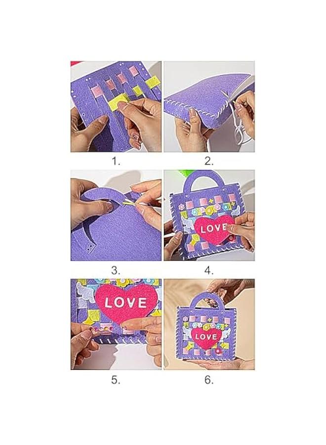 Generic Kids' First Sewing Kit Bag - Fun and Easy DIY Felt Craft Set for Kids  - Image 3