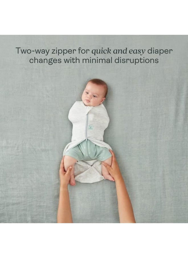 ergoPouch 0.2 Tog Baby Sleep Sack 0 3 Months Baby Sleeping Sack For Warm And Cozy Nights Swaddle Sack Baby Keeps Calm And Relaxed Blush Leaf  - Image 4
