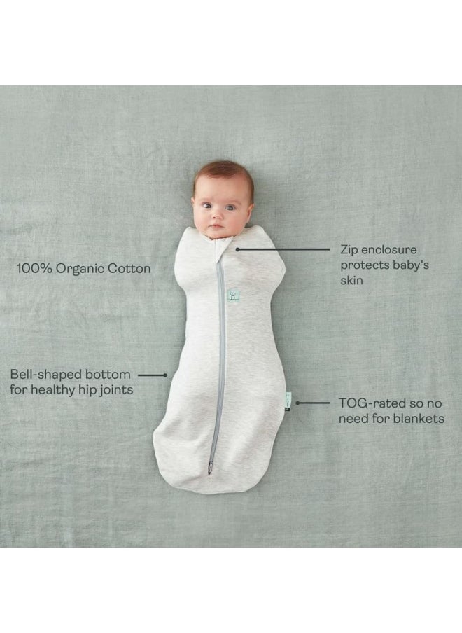 ergoPouch 0.2 Tog Baby Sleep Sack 0 3 Months Baby Sleeping Sack For Warm And Cozy Nights Swaddle Sack Baby Keeps Calm And Relaxed Blush Leaf  - Image 5