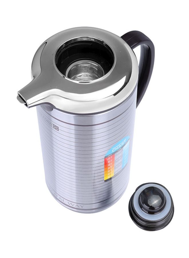 Royalford Vacuum Flask Silver/Black 1.3Liters - Image 3