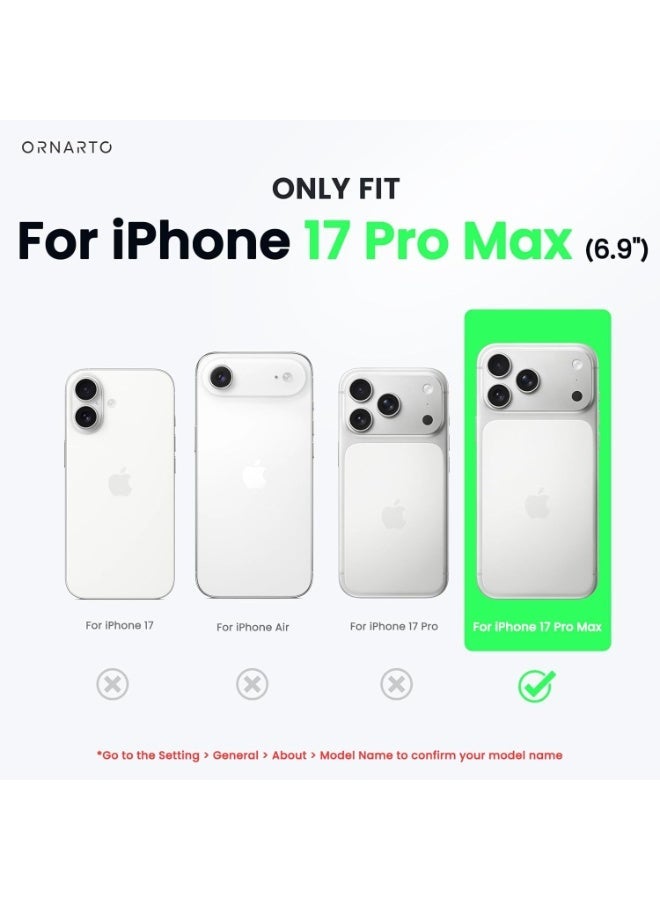 Compatible with iPhone 17 Pro Max Case Slim Liquid Silicone 4 Layers Soft Gel Rubber Shockproof Protective Phone Case with Anti Scratch Microfiber Lining (Black) - Image 3