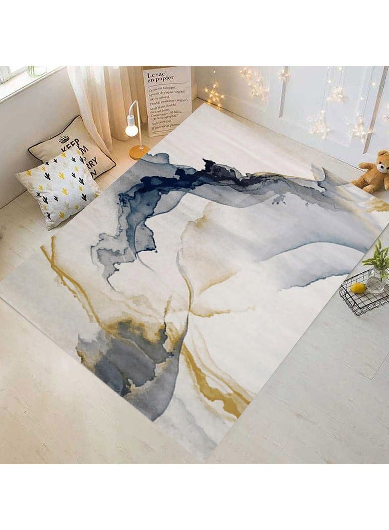 سجادة مستطيلة ناعمة ومريحة ذات جودة عالية مطبوعة بالحبر