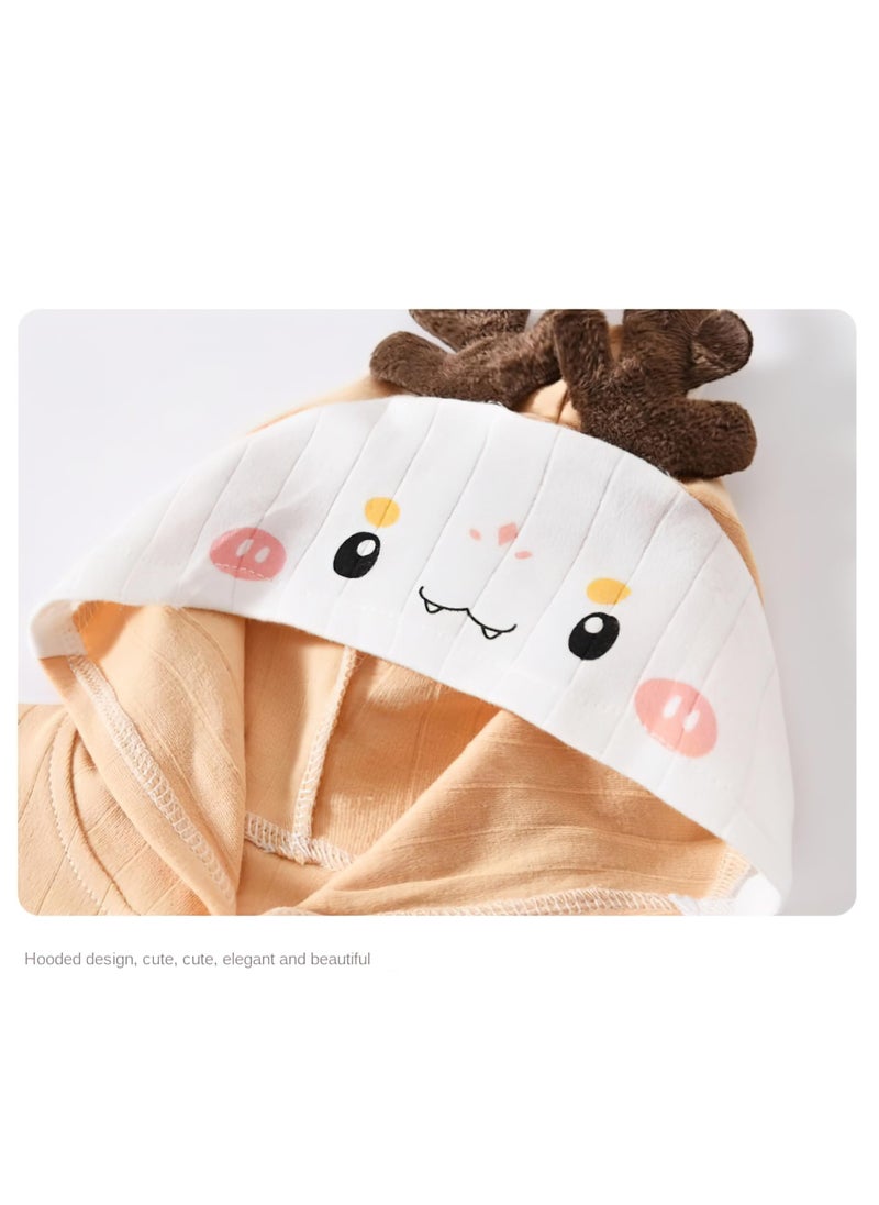 XiuWoo 22 PCS Newborn Baby Gifts Set,Layette Gift for Girl Boys, Infant Essential Clothes Accessories, Premium Cotton Babies' Pant and Top Sets, with Beautifully Suitcase and Prints,66cm for 3-6 Month Babys  - Image 3