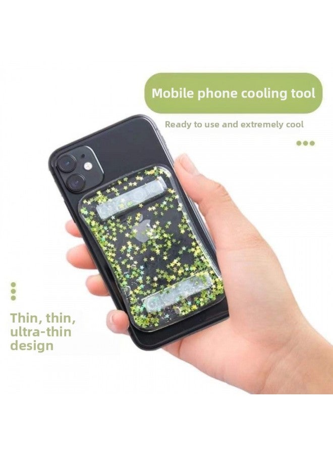 Loquat Mobile Phone Cooling Sticker Heat Dissipation Sticker Summer Essential Heat Dissipation Artifact-Colour:Gold-four-piece Deluxe Pack (heavy Users) - Image 3