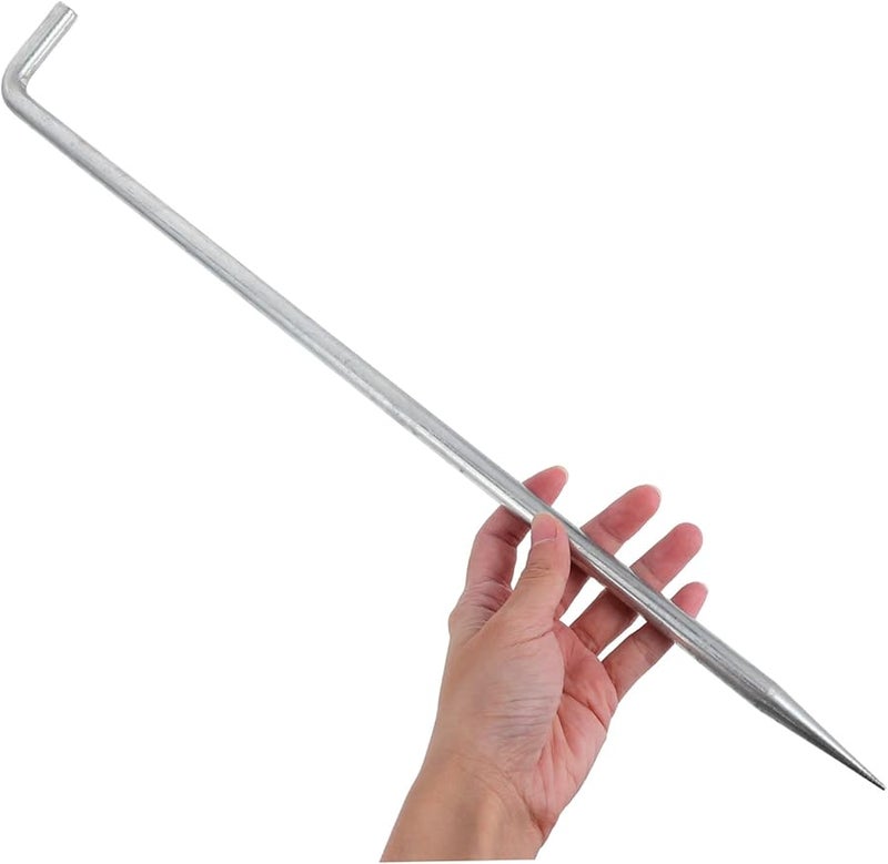 قضيب التأريض الفولاذي المجلفن بطول 51 سم للحماية الكهربائية المنزلية والصناعية في الأماكن الخارجية - Image 5