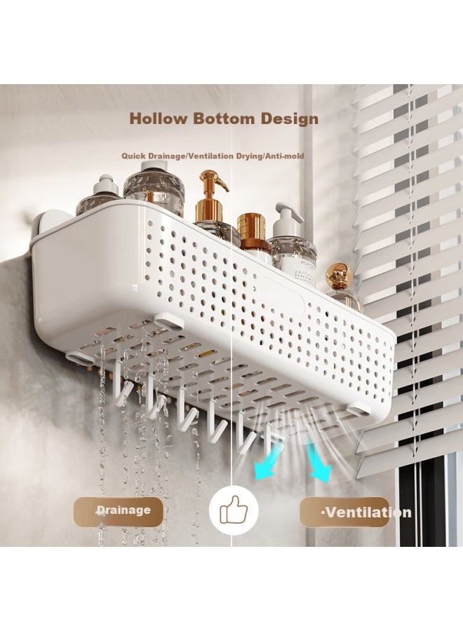Additive Degree Jiadu Bathroom Storage Rack, Toilet Washroom Shelf, Wall-mounted Organizer Without Drilling, Bathroom Storage Rack - Image 2