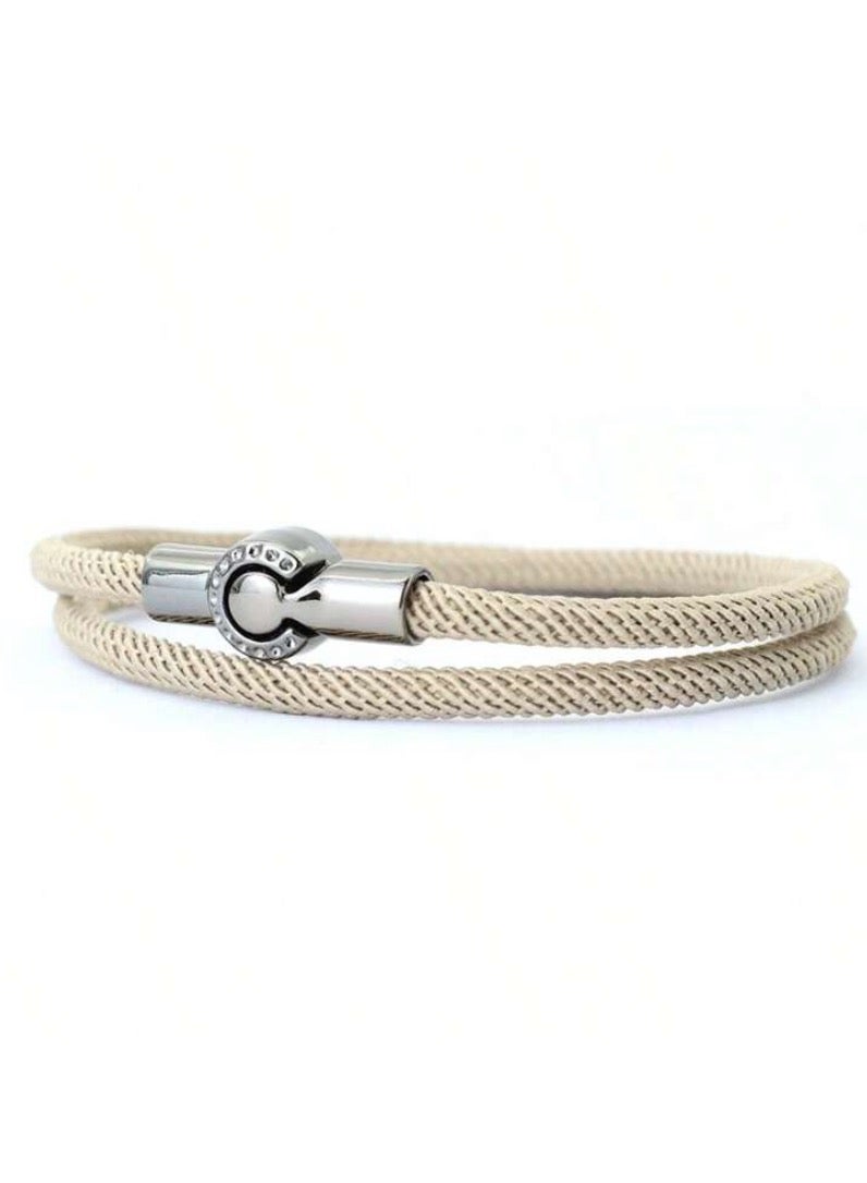 Luxury Concept Elegant Bracelet For Men Made Of High Quality Fabrics Size 20cm - Image 2