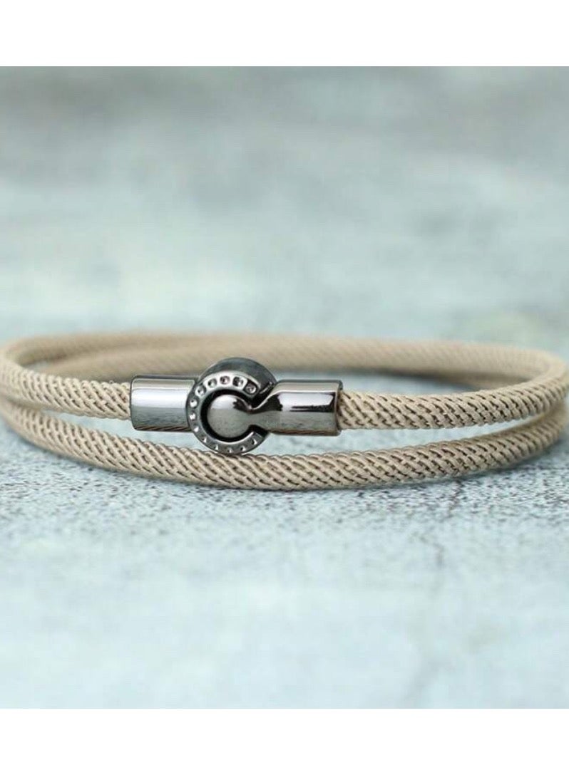 Luxury Concept Elegant Bracelet For Men Made Of High Quality Fabrics Size 20cm - Image 3