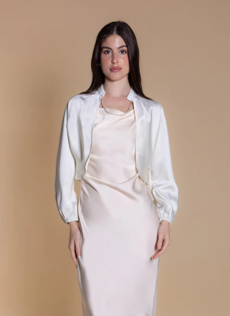 شايبس SATIN CROPPED JACKET