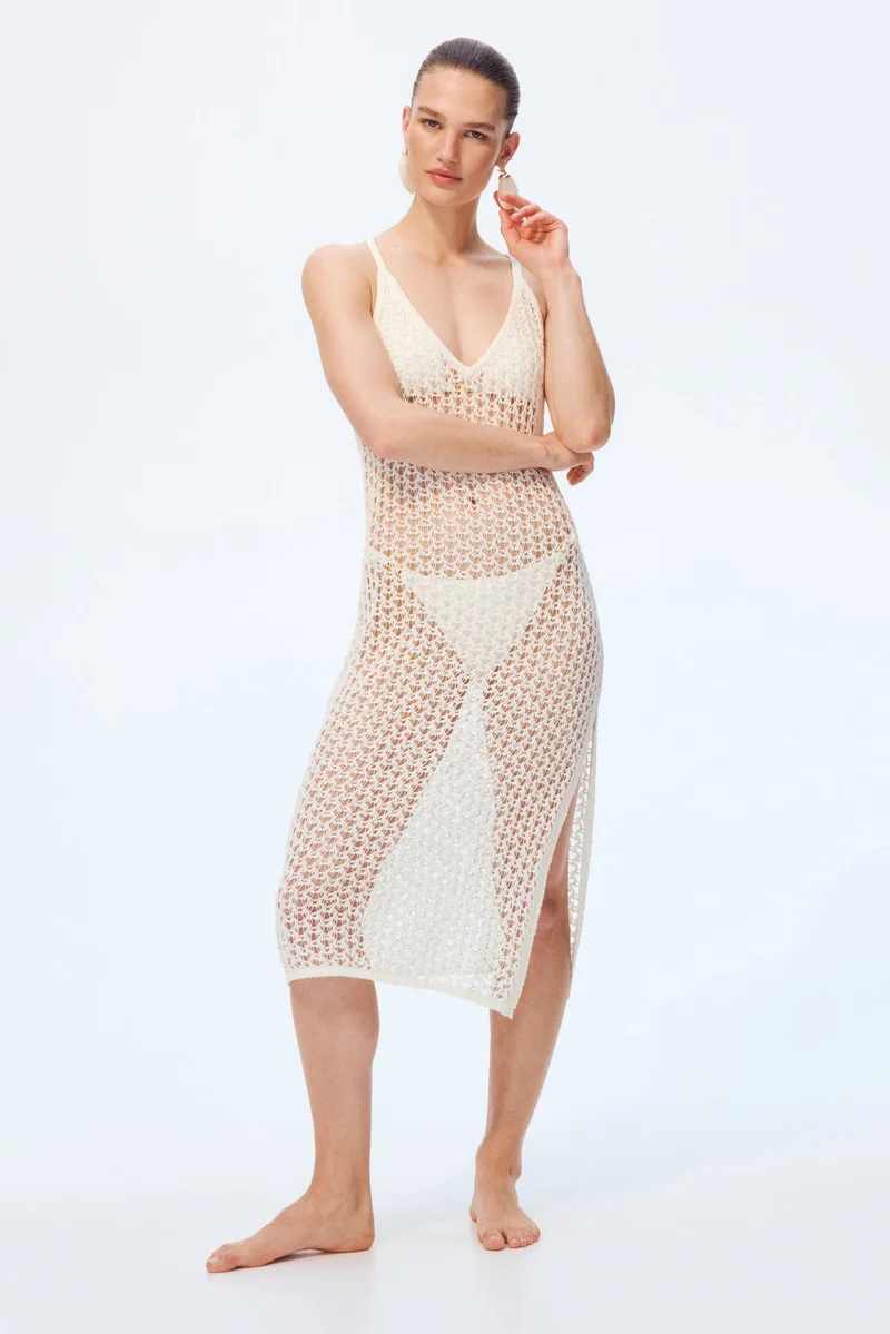 H&M Hole-knit beach dress