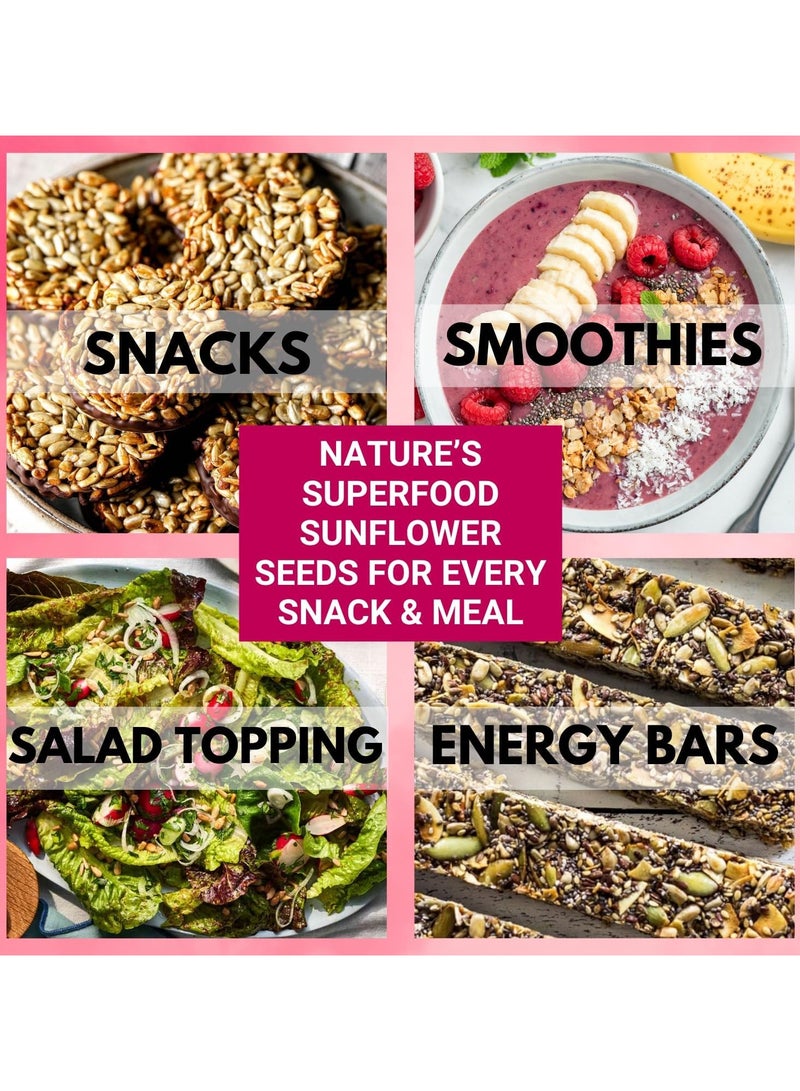BLISS OF EARTH Dehulled Sunflower & White Sesame Seeds Combo for Weight Loss, Plant-Based Seeds for Eating & Baking, High Protein Superfood Sesame & Sunflower Seed Fiber & Omega-3 Rich – 100g Each - Image 4