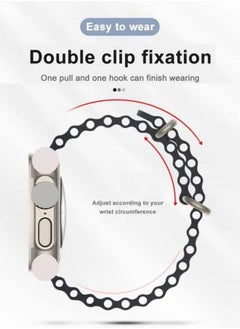 Ocean Soft Silicone Ocean Band Designed For Apple Watch Ultra Band 49mm,45mm,44mm,42mm for Men Women High Qulaity Adjustable Bands for Apple iWatch Series 8,7,SE,6,5,4,3,2,1 Purple  - Image 2